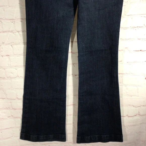GAP Mid Rise Trouser Blue Denim Jeans - Size 6 - Picture 6 of 9